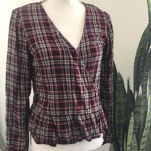 Plaid blouse